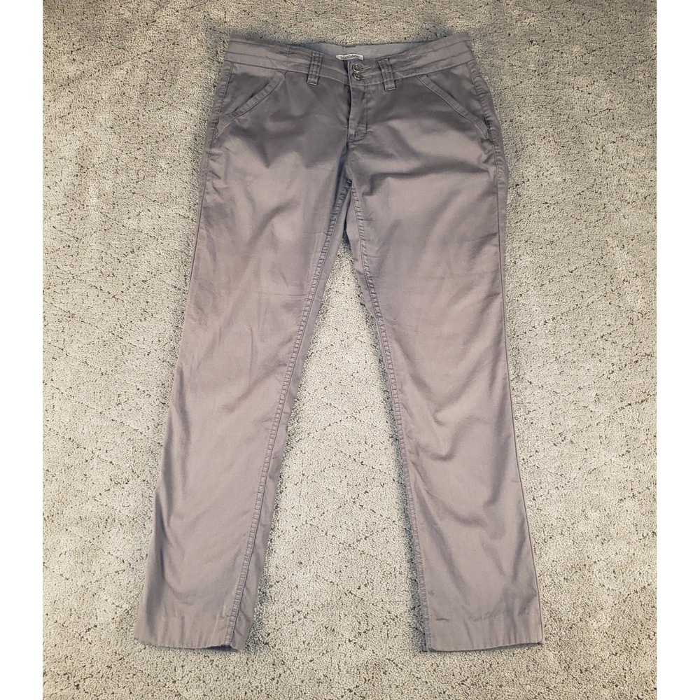 Toad & Co Pants Womens 6 Gray‎ Chino Straight Leg Mid Rise Stretch Casual